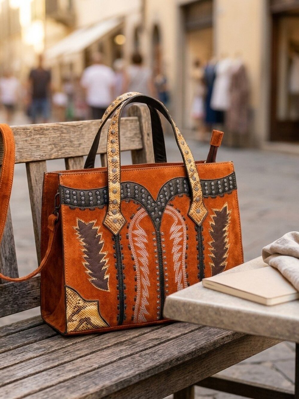 American Darling Desert Bloom Embellished Tote - Picture 5 of 5